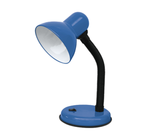 Светильник настольный под лампу СНО-02С на основании 60Вт E27 230В СИНИЙ (мягкая упаковка)  4690612012476  IN HOME