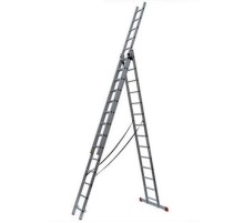 Лестница алюминиевая трёхсекционная ЛА 3х14  73/5/1/29  ВИХРЬ
