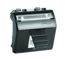 Тел.роз. RJ12 (6P6C, Hyperline, заделка NE-TOOL) Brava, черн., 2мод  77121N  DKC