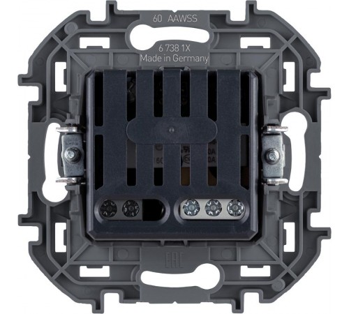 Inspiria Алюминий Термостат для тёплых полов с внешним датчиком без рамки  673812  Legrand