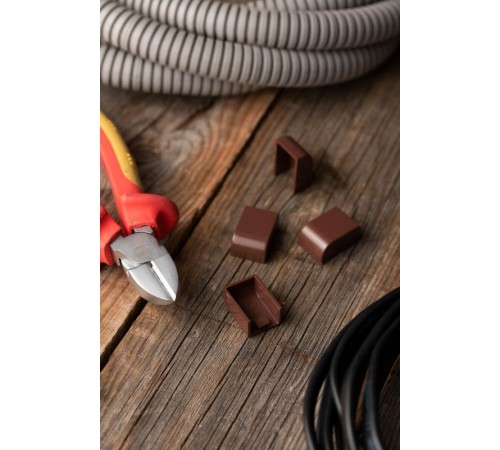 Заглушка (15х10) (4 шт) Plast EKF PROxima  под темное дерево    ecd-15-10x4   EKF