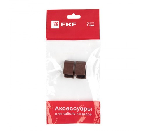 Заглушка (15х10) (4 шт) Plast EKF PROxima  под темное дерево    ecd-15-10x4   EKF