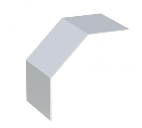 Крышка на угол 90 градусов вертикальный внешний лестничный усиленная 100x400 мм (2 мм) EKF  kvoltp90100400-2  EKF