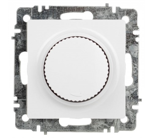 Светорегулятор Intro Accent 6-401-01 поворотный, 600Вт 230В, IP20, СУ, белый   Б0063668  Intro