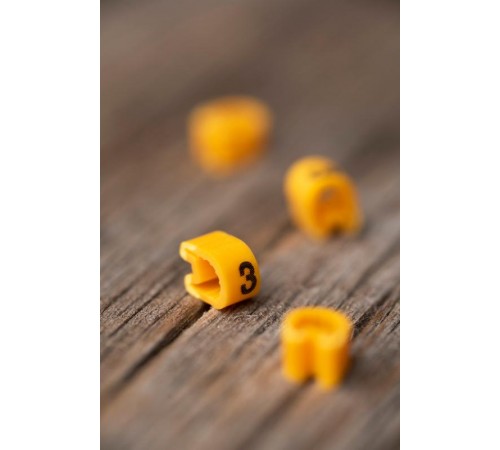 Маркер-кабельный 2,5кв.мм "3" (1000шт.) (ЕС-1) EKF PROxima  plc-KM-2.5-3  EKF