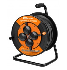 Удлинитель силовой УКз16-004 (IP44 4 места/20м КГ 3х1,5 пласт. катушка)  SQ1301-0564  TDM