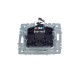 BRITE Розетка компьютерная RJ45 кат.5E РК10-БрА алюминий  BR-K10-1-K47  IEK