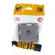 BRITE Розетка компьютерная RJ45 кат.5E РК10-БрА алюминий  BR-K10-1-K47  IEK