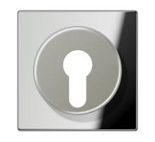 Крышка к выключателю для замочного механизма; полированный хром  GCR2928  Jung