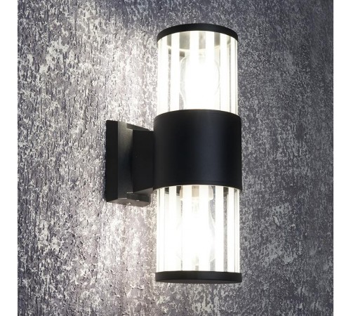 Светодиодный светильник аритектурный 230V E27, DH0902, черный (на стену)  11653  FERON