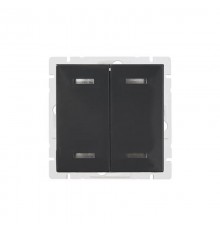 Кнопка нажимная, 4 клавиши, с подсветкой, до 30В, Impressivo, антрацит  FAP1204-81   2TKA00000913  ABB