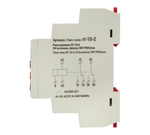 Реле времени (10 устанавл. функц.) RT-10-2 EKF PROxima  rt-10-2  EKF