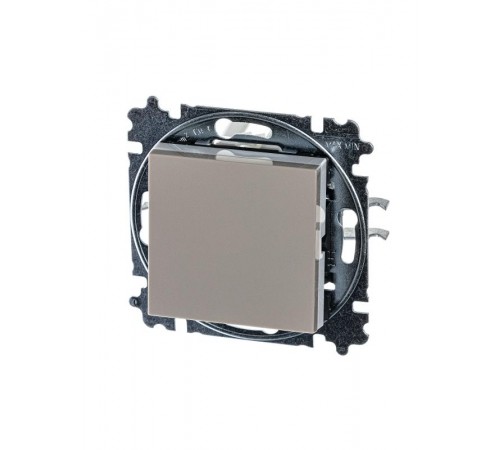 ABB Levit Кофе макиато / белый Выключатель кнопочный 1-кл.  3559H-A91445 18W  2CHH599145A6018  ABB