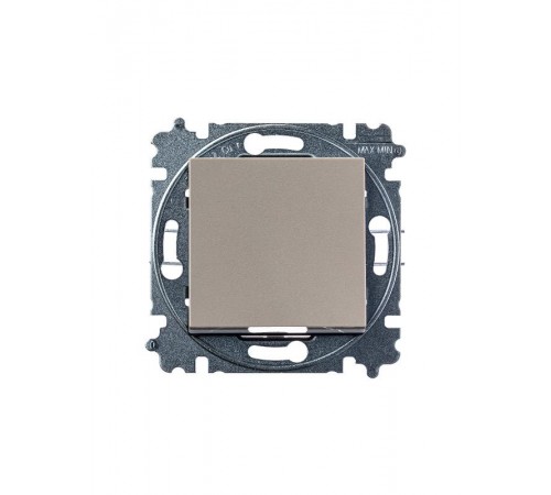 ABB Levit Кофе макиато / белый Выключатель кнопочный 1-кл.  3559H-A91445 18W  2CHH599145A6018  ABB