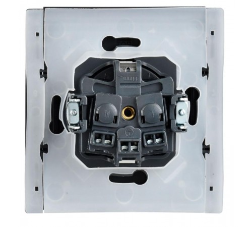 FORTE&PIANO Розетка с заземлением, со шторками, с крышкой в/к 16А IP44 FP321 серый  FP-R16-16-44-K03  IEK