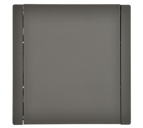 FORTE&PIANO Розетка с заземлением, со шторками, с крышкой в/к 16А IP44 FP321 серый  FP-R16-16-44-K03  IEK