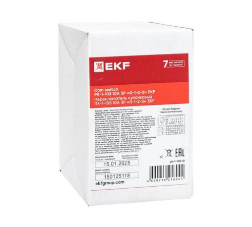 ПК-1-103 10А 3P "0-1-2-3"    pk-1-103-10   EKF 