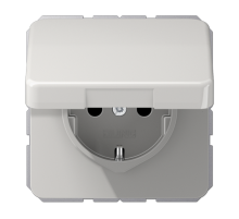 Штепсельная розетка SCHUKO 16A 250V~ с защитой от детей, влагозащищенная; светло-серая  CD1520BFKIKLLG  Jung