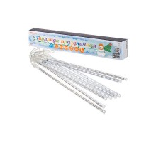 Гирлянда новогодняя  "Сосульки", падающий голубой свет, 30 см, 8 шт в комплекте, 3,8 м,  SQ0361-0027  TDM ELECTRIC