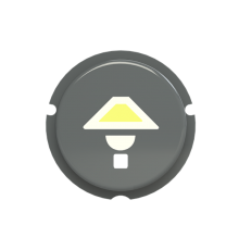 SBL-N2GR Кнопка освещение free@home, Zenit, серый  SBL-N2GR   2CLA202610N1402  ABB