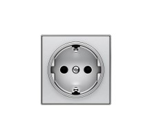Накладка для розетки SCHUKO, серия SKY, цвет серебристый алюминий2CLA858800A1301 ABB