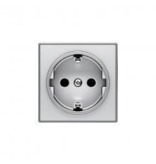 Накладка для розетки SCHUKO, серия SKY, цвет серебристый алюминий2CLA858800A1301 ABB