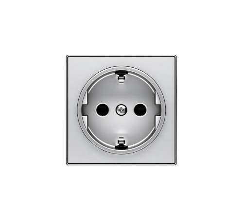 Накладка для розетки SCHUKO, серия SKY, цвет серебристый алюминий2CLA858800A1301 ABB