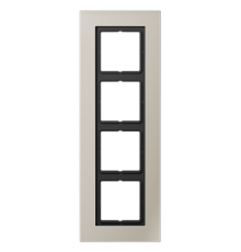 Рамка для серии LS-Plus 4-кратная; благородная сталь  LSP984ES  Jung