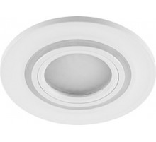 Светильник потолочный встраиваемый CD600 15LED*2835 SMD 4000K, MR16 50W G5.3, белый  29711  FERON