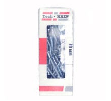 Гвоздь ершеный оцинк. 70 (400 г) - коробка  124600  Tech-KREP