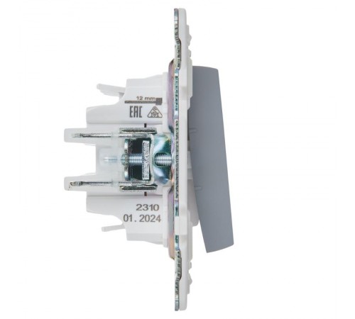 SKANDY Выключатель 3-клавишный 10А SK-V11Gr серый  SK-V30-0-10-K03  IEK