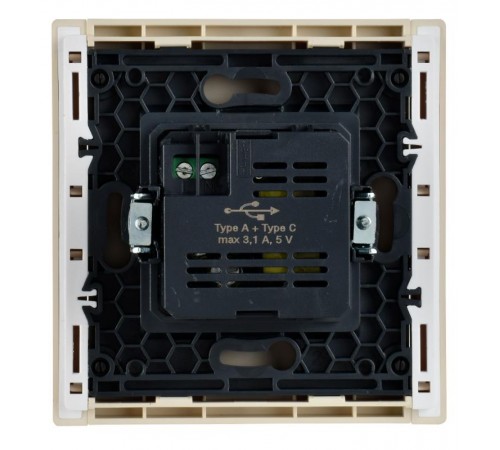 FORTE&PIANO Розетка USB A+C 3,1А FP450 ваниль  FP-U22-D31-K10  IEK
