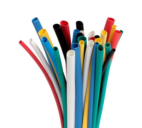 Набор ТУТ нг: 6 цветов по 5шт. Разного диаметра (1/0,5; 1,5/0,75; 2/1; 2,5/1,25; 3/1,5) 100мм. EKF PROxima  tut-n-2-r  EKF