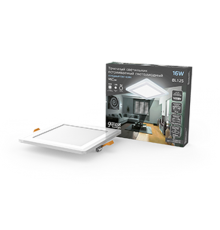 Светильник светодиодный встраиваемый Backlight BL125 Квадрат. Акрил, 12+4W, LED 4000K, 190*190,  BL125  Gauss