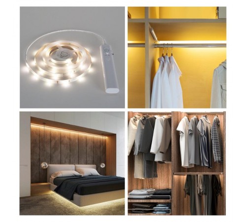 Мебельная подсветка Набор светодиодной подсветки 6V 1m 2,4W IP65 с датчиком движения (SLS 01 CW IP 65) Elektrostandard  a044517  Elektrostandard