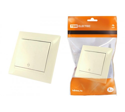 Выключатель на 2 направления 1 кл. 10А сл. кость "Лама"   SQ1815-0106  TDM