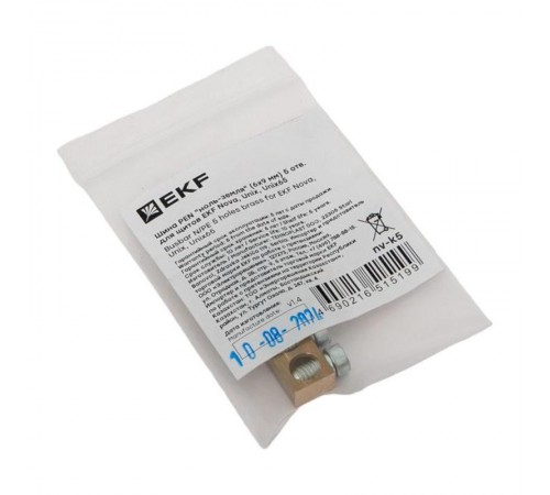 Шина PEN "ноль-земля" (6х9 мм) 5 отв. для щитов Nova, Unix, Unix65 nv-k5  EKF