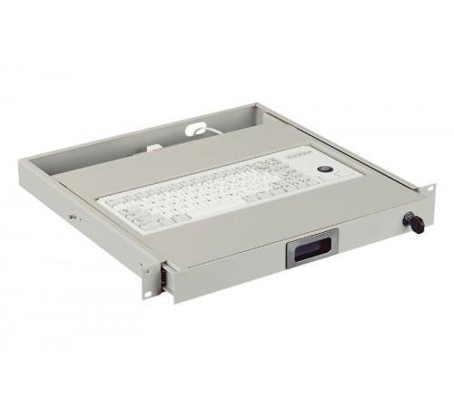 Полка клавиатурная WZ-SB78-00-02-011 1U,мин.кл.TKL-84-4400-USB-US/Cherry ML4400(trackball),раз.USB,раск.DE/US,сер.(RAL 7035)  11271  Zpas