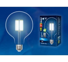 Лампа светодиодная LED-G125-15W/4000K/E27/CL PLS02WH LED. "шар", прозр. 4000К Серия Sky.  UL-00004861  Uniel