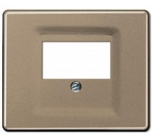 Крышка для ТАЕ и USB розеток, фиксация винтом; металл; золотая бронза; SL500  SL569TGB  Jung