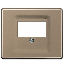 Крышка для ТАЕ и USB розеток, фиксация винтом; металл; золотая бронза; SL500  SL569TGB  Jung