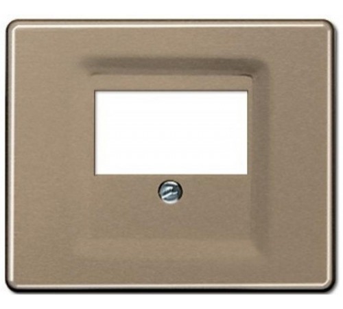 Крышка для ТАЕ и USB розеток, фиксация винтом; металл; золотая бронза; SL500  SL569TGB  Jung