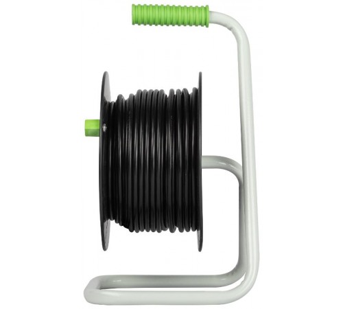 Удлинитель силовой ЭРА GREEN LINE KAT-2x1.5-20m Greenline на катушке пластик 4 розетки без заземления 20м ПВС 2x1.5мм2   Б0065106  ЭРА