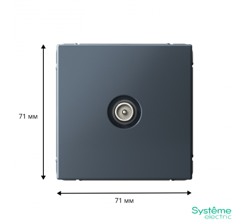 ArtGallery Грифель Розетка TV оконечная 1DB, механизм  GAL000791  SE