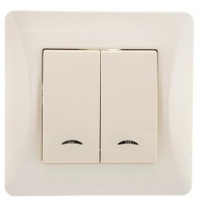 Ugra Выключатель 2кл. (инд), СУ , 10А, 250В, беж  С11В28-003  GUSI Electric