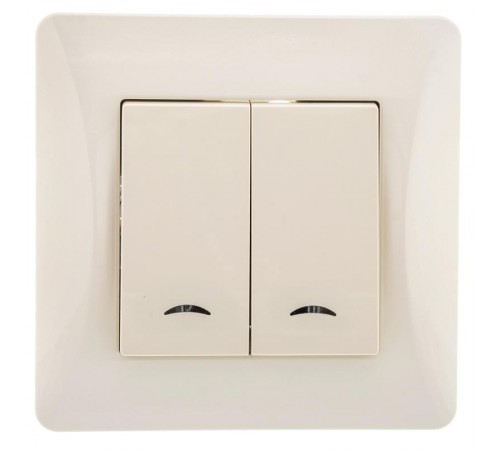 Ugra Выключатель 2кл. (инд), СУ , 10А, 250В, беж  С11В28-003  GUSI Electric