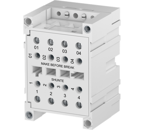 Блок TC-DS-VL Клеммный для цепей напряжения, контакт до разрыв а, монтаж на плату, винтовые клеммы  1SNA166742R0500  TE