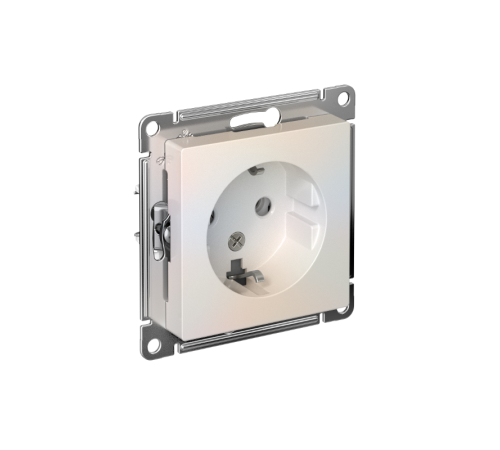 AtlasDesign Жемчуг Розетка с заземлением, 16А, механизм  ATN000443  SE