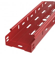 Лоток перфорированный Стандарт 100х100х3000 (0,7 мм) RAL 3000 (6 м/уп)  PR16.1898  Промрукав