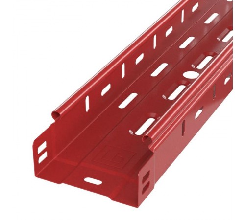 Лоток перфорированный Стандарт 100х100х3000 (0,7 мм) RAL 3000 (6 м/уп)  PR16.1898  Промрукав